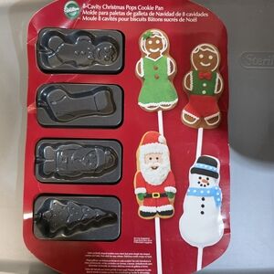 Wilton Christmas Pops Cookie Pan - Red, Green, and Black